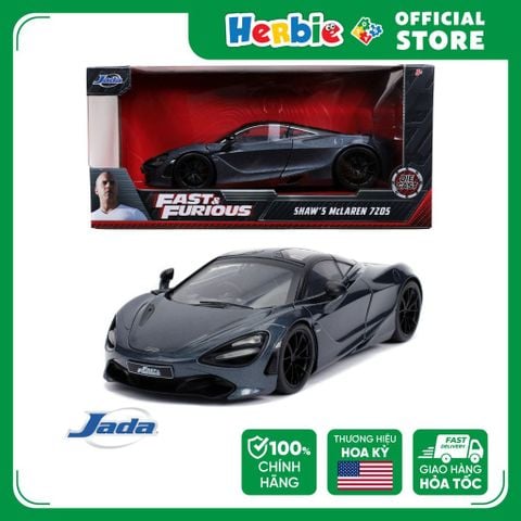Đồ Chơi Xe Mô Hình JADA TOYS Fast & Furious Shaw's McLaren 720S 1:24 Scale Diecast 30754 801310326084 - Herbie Toys
