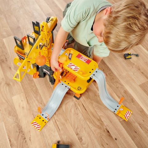 Bộ Đồ Chơi Mô Hình Xây Dựng MAJORETTE Creatix Construction + 5 Volvo Cars 212050032 - Herbie Toys