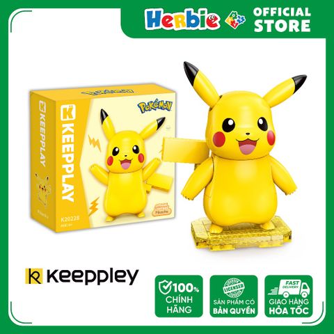 Đồ Chơi Lắp Ráp KEEPPLEY Pokemon - Kuppy-Pikachu K20228 Building Block - Herbie Toys