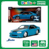 Đồ Chơi Xe Mô Hình JADA TOYS Fast & Furious 1989 Ford Mustang GT - Blue 1:24 Scale 34922 801310349229 - Herbie Toys