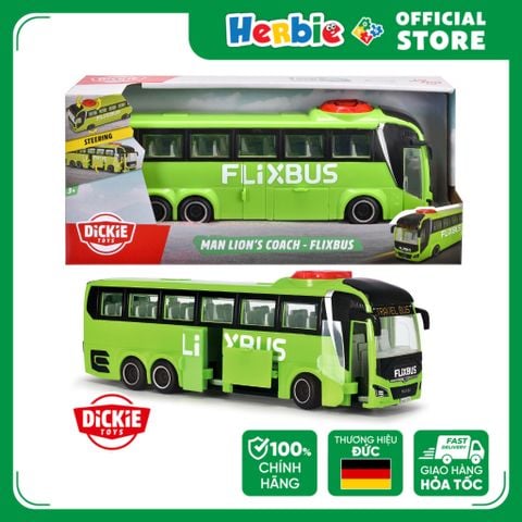 Đồ Chơi Mô Hình Xe Buýt DICKIE TOYS MAN Lion's Coach – Flixbus 203744015 - Herbie Toys