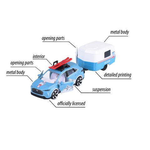 Đồ Chơi Xe Mô Hình MAJORETTE French Touch Trailer 212055014 - Herbie Toys