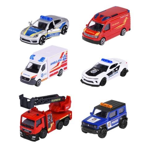Bộ 3 Đồ Chơi Xe Mô Hình Cứu Hộ MAJORETTE S.O.S. 3 Pieces Set 212057261 - Herbie Toys