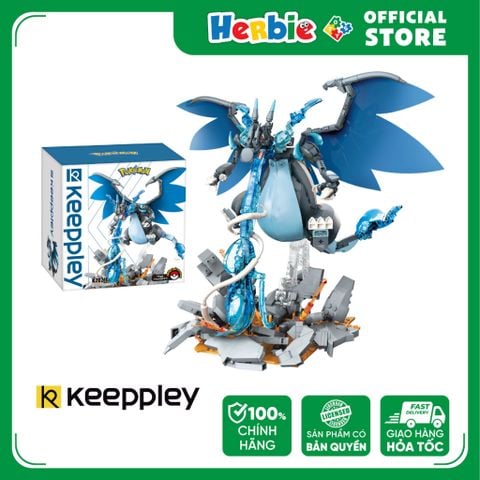 Đồ Chơi Lắp Ráp KEEPPLEY Pokemon Mega Charizard X K20216 - Herbie Toys