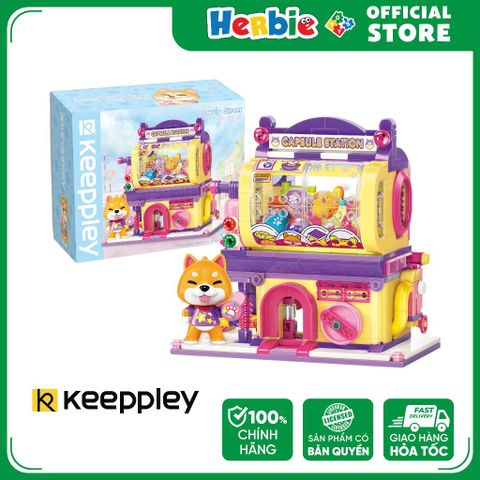 Đồ Chơi Lắp Ráp KEEPPLEY Shiba Inu Gashapon Machine Building Blocks K28010 - Herbie Toys