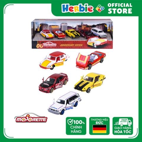 Bộ 5 Đồ Chơi Xe Mô Hình MAJORETTE Anniversary Edition 5 Pieces Giftpack 212054101 - Herbie Toys