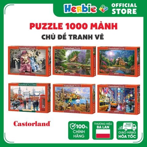 [CHỌN MẪU] Đồ Chơi Xếp Hình Puzzle 1000 Mảnh CASTORLAND Chủ Đề Tranh Vẽ - Herbie Toys