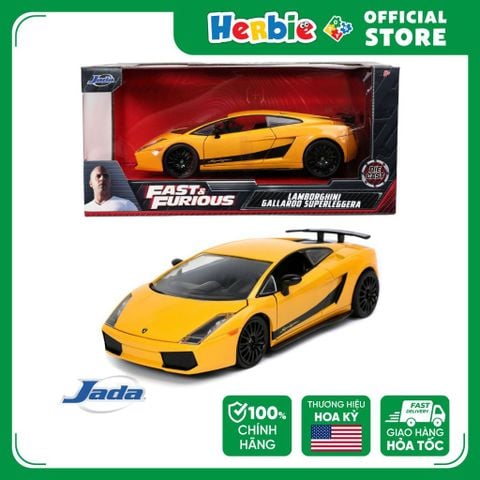 Đồ Chơi Xe Mô Hình JADA TOYS Fast & Furious Lamborghini Gallardo Superleggera 1:24 Scale 32609 801310326084 - Herbie Toy