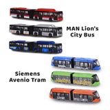 [CHỌN MẪU] Đồ Chơi Xe Mô Hình MAJORETTE Transporter MAN's City Bus & Tram 212053303 - Herbie Toys