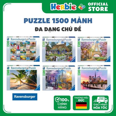 [CHỌN MẪU] Đồ Chơi Xếp Hình Puzzle 1500 Mảnh RAVENSBURGER Đa Dạng Chủ Đề - Herbie Toys