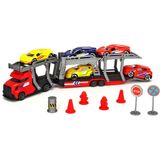 Bộ Đồ Chơi Xe Kéo Kèm 5 Ô Tô DICKIE TOYS City Transporter Set 203745012 - Herbie Toys