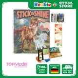 Đồ Chơi BST Thiết Kế TOPMODEL Dino World Colouring Book Stick & Shine 0412473 - Herbie Toys