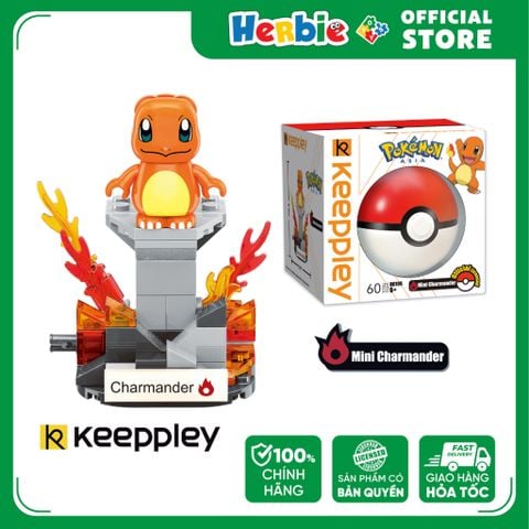 Đồ Chơi Lắp Ráp KEEPPLEY Pokemon Mini Charmander B0105 - Herbie Toys