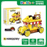 Đồ Chơi Lắp Ráp KEEPPLEY Pokemon Pikachu Mini Food Cart K20213 Building Block - Herbie Toys