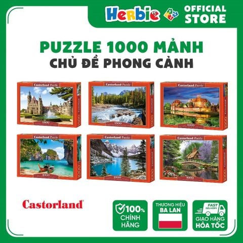 [CHỌN MẪU] Đồ Chơi Xếp Hình Puzzle 1000 Mảnh CASTORLAND Chủ Đề Phong Cảnh 2 - Herbie Toys