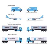[CHỌN MẪU] Đồ Chơi Xe Mô Hình MAJORETTE MAERSK Transport Vehicles 212057289 Diecast - Herbie Toys