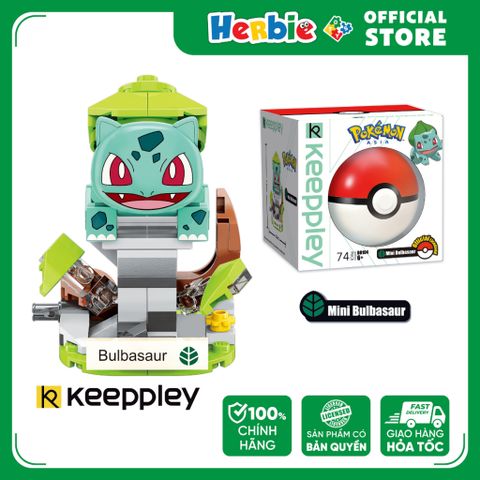 Đồ Chơi Lắp Ráp KEEPPLEY Pokemon Mini Bulbasaur B0104 - Herbie Toys