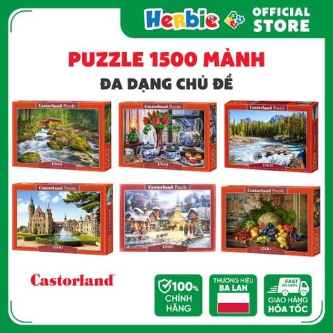 [CHỌN MẪU] Đồ Chơi Xếp Hình Puzzle 1500 Mảnh CASTORLAND Đa Dạng Chủ Đề - Herbie Toys