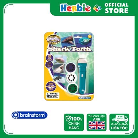 Đèn pin flashlight chủ đề cá mập biển Brainstorm E2031 - Herbie Toys