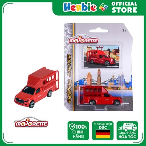 Đồ Chơi Xe Mô Hình MAJORETTE Isuzu D-Max Song Teaw Red Edition 212053056T10 - Herbie Toys