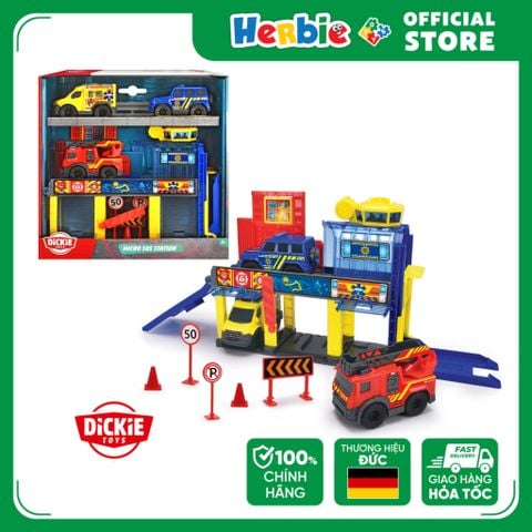 Đồ Chơi Trạm Cứu Hộ DICKIE TOYS Micro SOS Station 203713017 - Herbie Toys