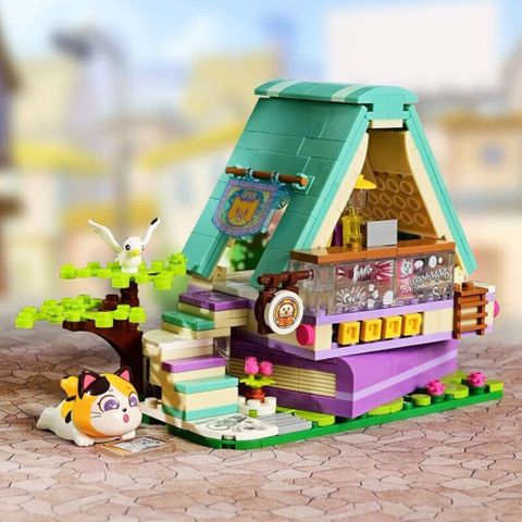 Đồ Chơi Lắp Ráp KEEPPLEY Lovely Street Calico Cat-Comic Book Store Building Blocks K28018 - Herbie Toys
