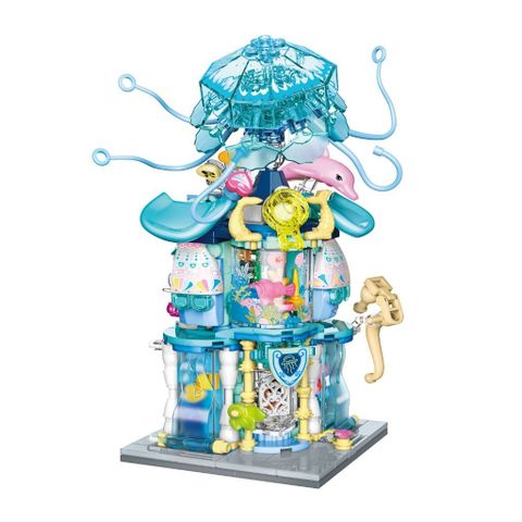 Đồ Chơi Lắp Ráp KEEPPLEY City Corner Summertime Aquarium K28014 Building Blocks - Herbie Toys