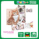 Đồ Chơi BST Thiết Kế Tô Màu TOPMODEL Kitty Colouring Book Figural Kitty And Doggy 0412713 - Herbie Toys