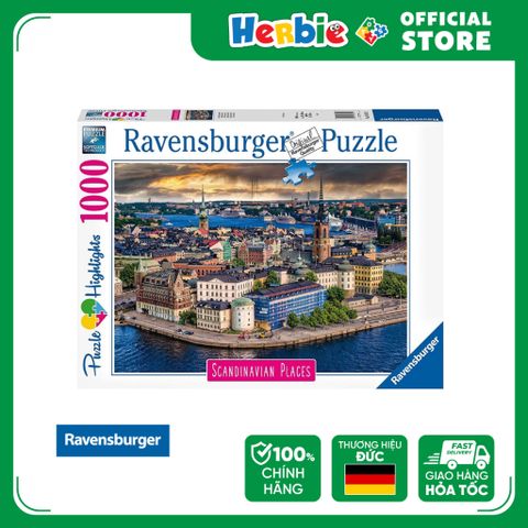 Đồ Chơi Xếp Hình Puzzle 1000 Mảnh RAVENSBURGER Stockholm Jigsaw Puzzle 167425 - Herbie Toys