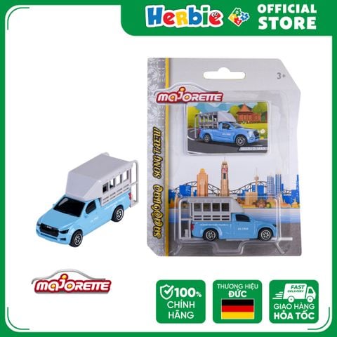 Đồ Chơi Xe Mô Hình MAJORETTE Isuzu D-Max Song Teaw Blue Edition 212053056T11  - Herbie Toys