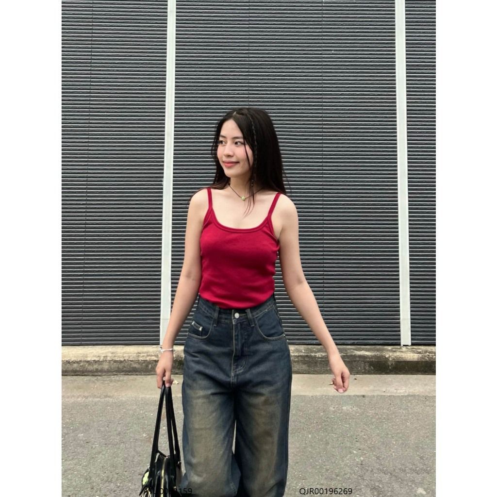Áo 2 dây nữ vải thun mát VM STYLE, Áo hai dây form ôm croptop màu trơn basic dễ phối đồ đi học, đi chơi ATU00831