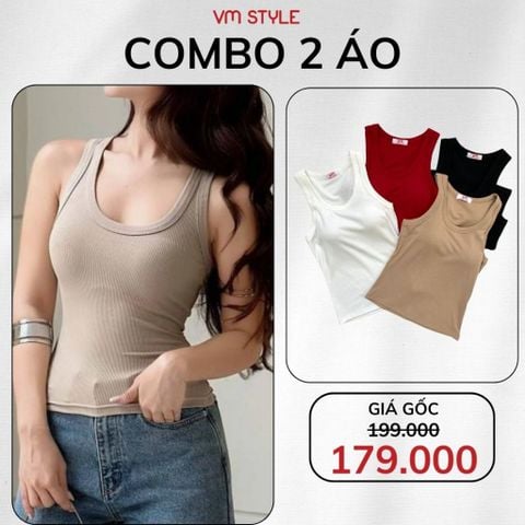 Áo ba lỗ nữ CÓ MÚT vải mát VMSTYLE, Áo thun sát nách freesize form ôm body màu trơn dễ phối đồ đi học, đi chơi  ATU00834