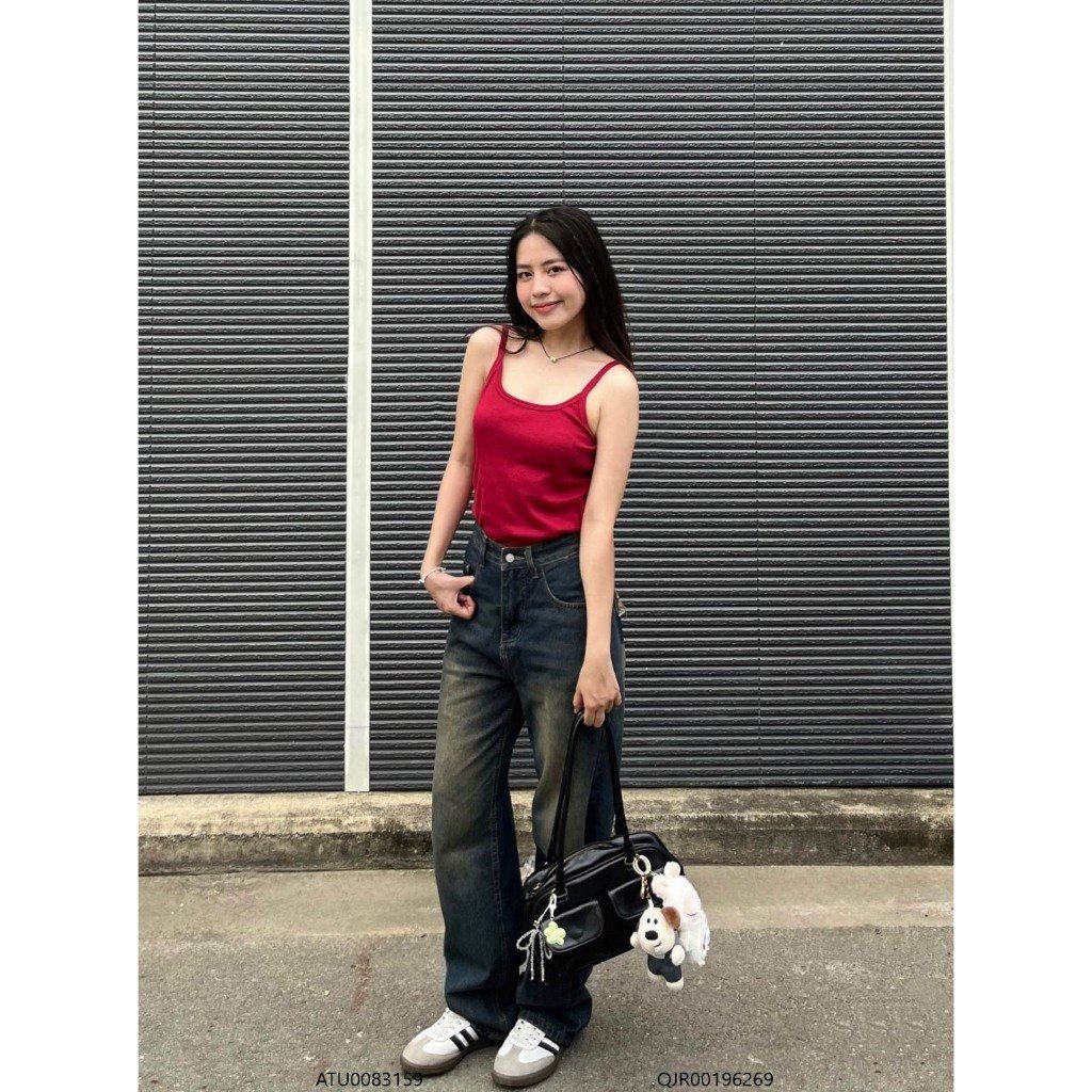 Áo 2 dây nữ vải thun mát VM STYLE, Áo hai dây form ôm croptop màu trơn basic dễ phối đồ đi học, đi chơi ATU00831