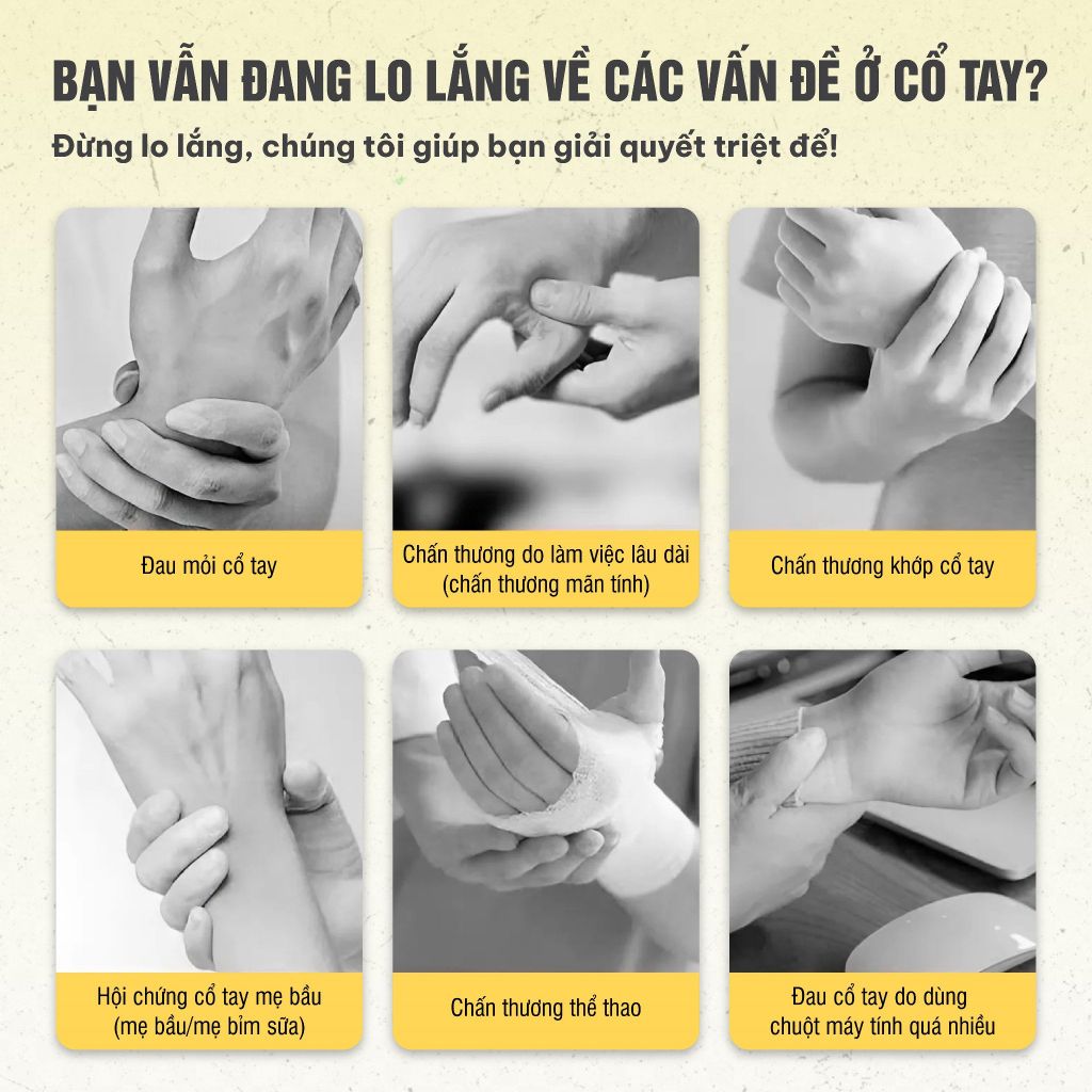 Đai bảo vệ cổ tay APAVI AH-105, Mỏng – Êm – Thoáng – Chống đau hiệu quả