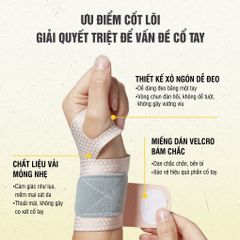 Đai bảo vệ cổ tay APAVI AH-105, Mỏng – Êm – Thoáng – Chống đau hiệu quả