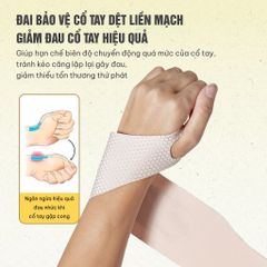 Đai bảo vệ cổ tay APAVI AH-105, Mỏng – Êm – Thoáng – Chống đau hiệu quả