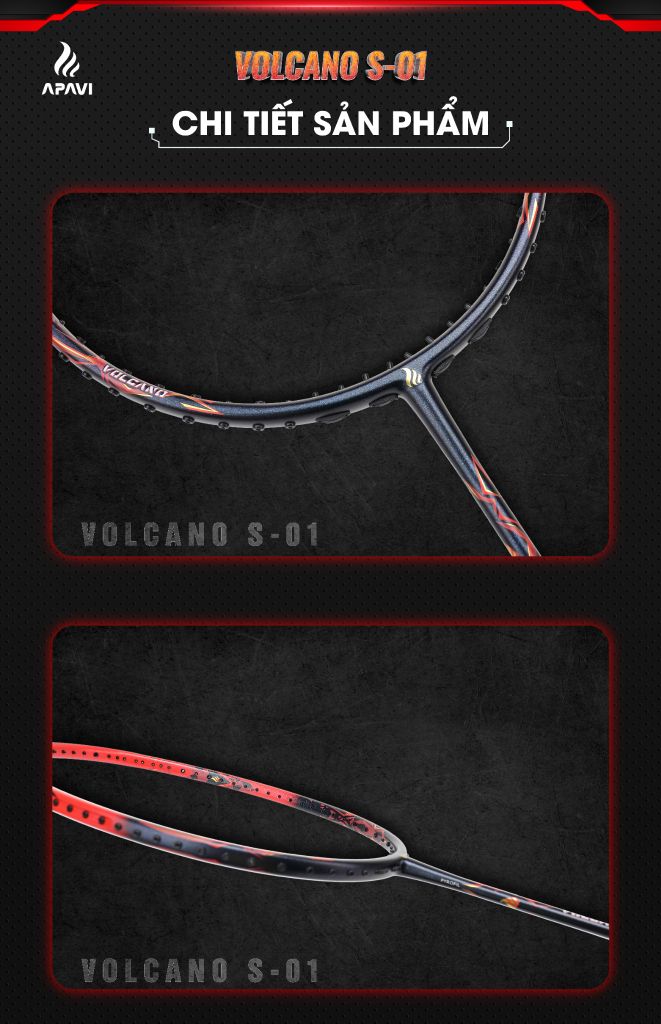 Vợt cầu lông Apavi Volcano S-01