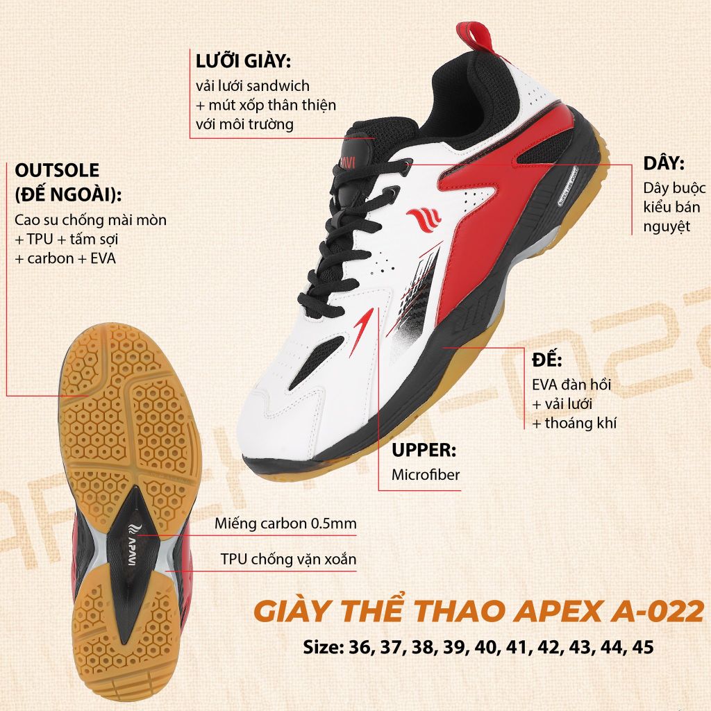 Giày cầu lông Apavi Apex