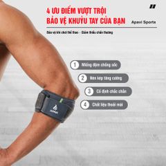 Đai bảo vệ khuỷu tay AH-135, Chống sốc – Nén ép – Cố định – Tối ưu vận động thể thao