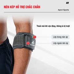 Đai bảo vệ khuỷu tay AH-135, Chống sốc – Nén ép – Cố định – Tối ưu vận động thể thao