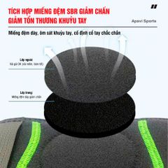 Đai bảo vệ khuỷu tay AH-135, Chống sốc – Nén ép – Cố định – Tối ưu vận động thể thao