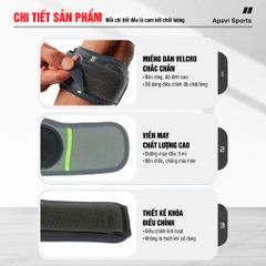 Đai bảo vệ khuỷu tay AH-135, Chống sốc – Nén ép – Cố định – Tối ưu vận động thể thao