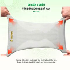Đai bảo vệ khớp gối APAVI AH-316, Thiết kế hoa văn giúp phân tán áp lực, giảm chấn khớp gối hiệu quả
