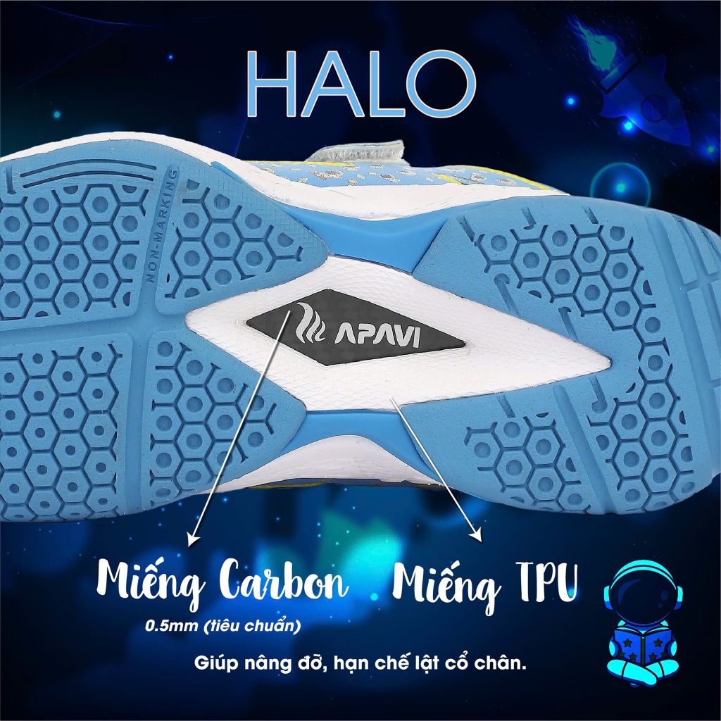 Giày cầu lông trẻ em Apavi Halo