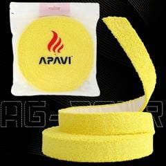 Quấn cán vải Apavi AG-204R (10 mét) 100% Cotton mềm mại, sợi vải dạng xoắn bám tay, băng keo dễ bóc, không cần quấn cán