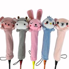 Bọc cán vợt cầu lông Apavi chính hãng, vải nỉ sướng tay, bảo vệ cán vợt, hình ngộ nghĩnh đáng yêu.