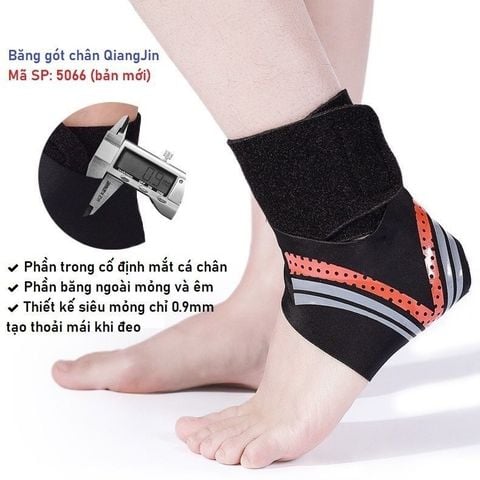 Băng gót chân QuangJin 5066 Bản Mới - Thiết kế êm, mỏng chỉ 0.9mm tạo thoải mái khi đeo