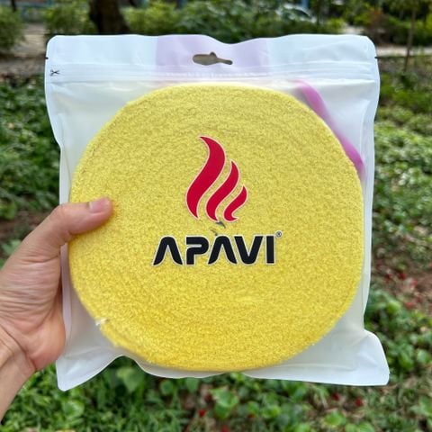 Quấn cán vải Apavi AG-204R (10 mét) 100% Cotton mềm mại, sợi vải dạng xoắn bám tay, băng keo dễ bóc, không cần quấn cán