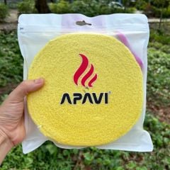 Quấn cán vải Apavi AG-204R (10 mét) 100% Cotton mềm mại, sợi vải dạng xoắn bám tay, băng keo dễ bóc, không cần quấn cán