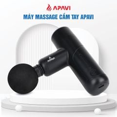 Máy mát xa cầm tay Apavi nhỏ gọn cầm tay 6 mức, 4 đầu mát xa giảm căng cơ khi tập luyện